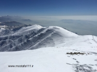 خط الراس قله توچال عکس از روی قله 1 آبان 1400