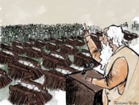 سخنرانی انتخاباتی نارندرا مودی در نظر کاریکاتوریست هندی
