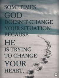 بعضی مواقع خداوند وضعت شما را تغییر نمی دهد، با این هدف که قلب شما را تغییر دهد 