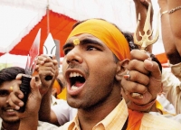 چهره یک هندوی افراطی در تظاهرات اعتراضی