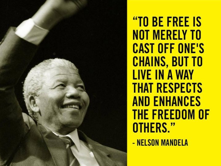 آزادی انسان در نگاه نلسون ماندلا